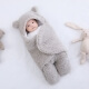 Плюшевая пеленка для новорожденных Gray Teddy